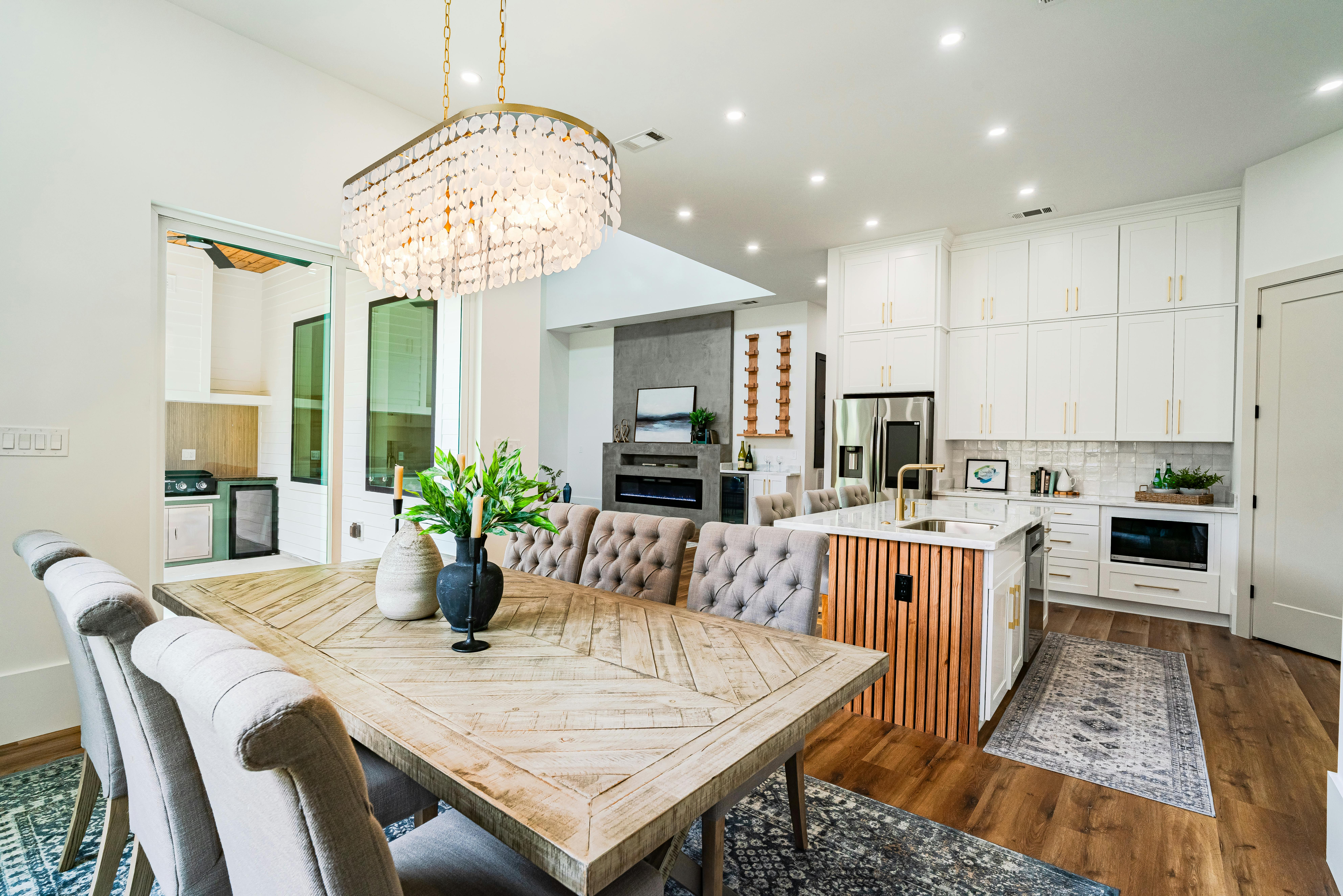 A beautifully renovated modern living room